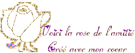 la rose de l' amitier