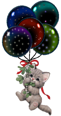 le pti chat avec sé pti ballon sé mimi